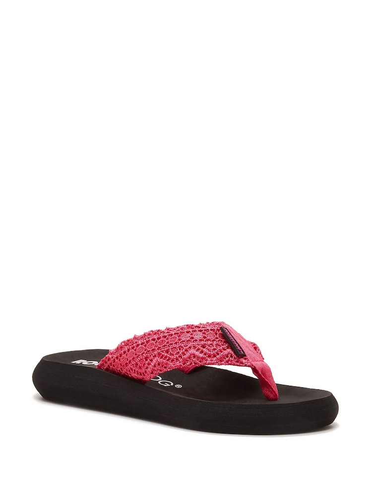 Rocket Dog 100% Cotton Spotlight Lima Crochet Fabric Sandals - Image 3 of 5