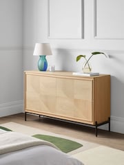 Jasper Conran London Whitewashed Oak Aden Wide Wide Chest of Drawers - Image 1 of 8