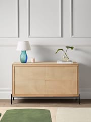 Jasper Conran London Whitewashed Oak Aden Wide Wide Chest of Drawers - Image 2 of 8