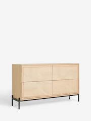 Jasper Conran London Whitewashed Oak Aden Wide Wide Chest of Drawers - Image 6 of 8