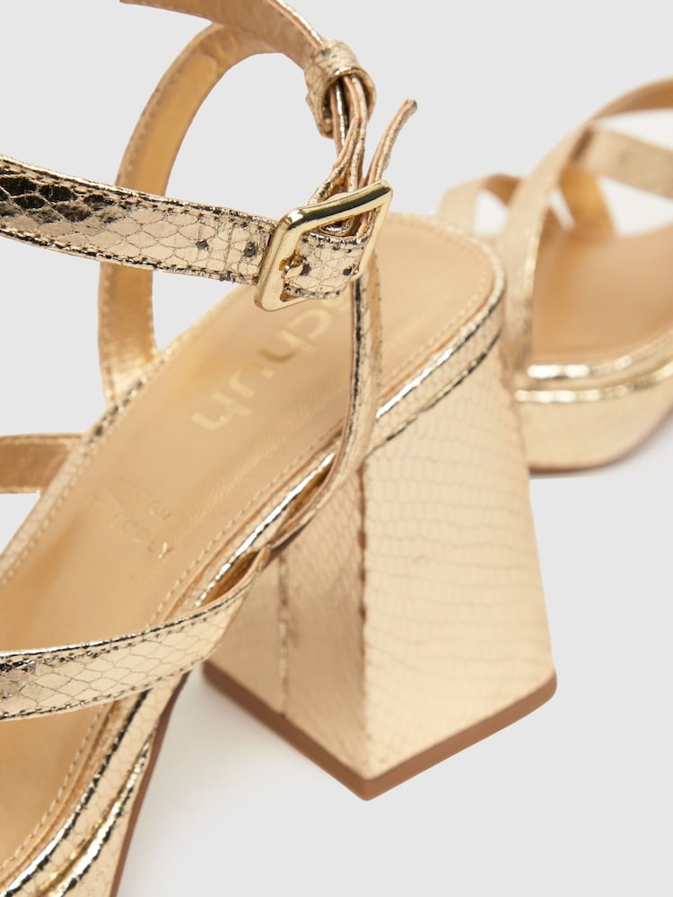 Schuh Star Strappy Platform Heels - Image 4 of 4