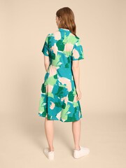 White Stuff Green Ria Jersey Shirt Dress - Image 2 of 7