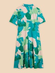 White Stuff Green Ria Jersey Shirt Dress - Image 6 of 7