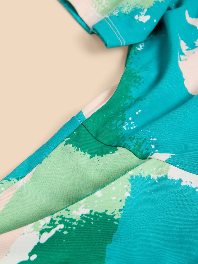 White Stuff Green Ria Jersey Shirt Dress - Image 7 of 7