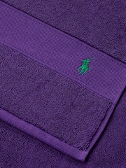 Ralph Lauren Chalet Purple Polo Player Towel - Image 3 of 4