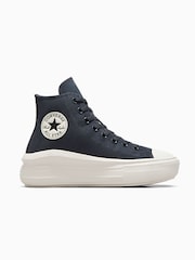أسود - Converse Chuck Taylor All Star Suede Move Trainers - Image 1 of 7