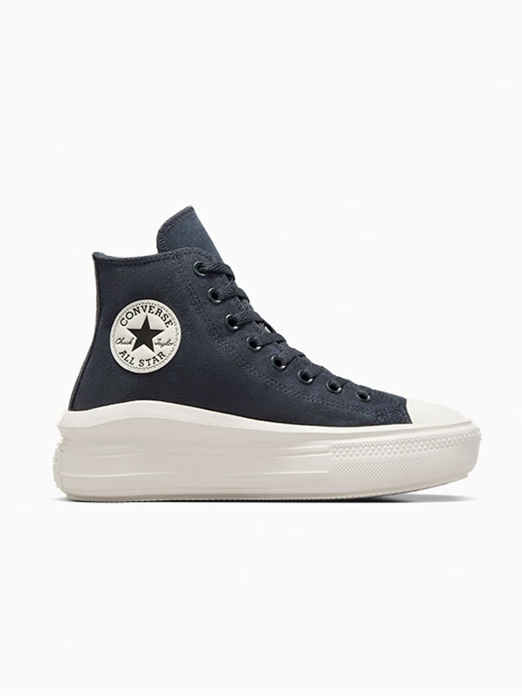 أسود - Converse Chuck Taylor All Star Suede Move Trainers - Image 1 of 7