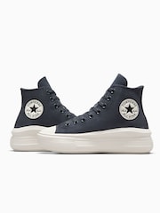 أسود - Converse Chuck Taylor All Star Suede Move Trainers - Image 6 of 7