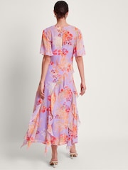 Monsoon Purple Imogen Ruffle Dress - Image 2 of 5