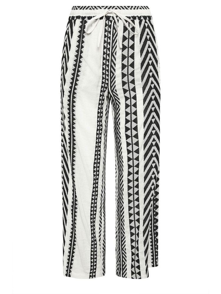 PixieGirl Petite Black Wide Leg 100% Cotton Trousers - Image 6 of 6 PixieGirl Petite Black Wide Leg 100% Cotton Trousers - Image 6 of 6