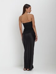 4th & Reckless Black INDI Bandeau Gathered Seam Top - Image 2 of 4