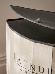 Cream Country  Laundry Corner Hamper Basket - Image 3 of 4