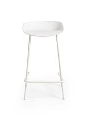 Julian Bowen Set of 2 White Renzo Bar Stools - Image 5 of 6