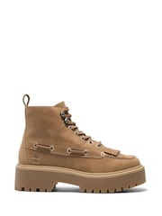 Timberland Brown Stone Street Boat Shoes - Image 1 of 6