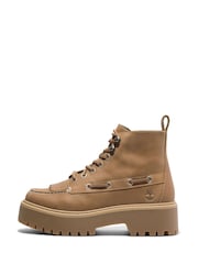 Timberland Brown Stone Street Boat Shoes - Image 2 of 6