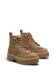 Timberland Brown Stone Street Boat Shoes - Image 3 of 6
