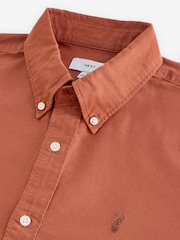 Dark Green/Tan Brown/Navy Blue 100% Cotton Long Sleeve Oxford Shirts 3 Pack - Image 11 of 13