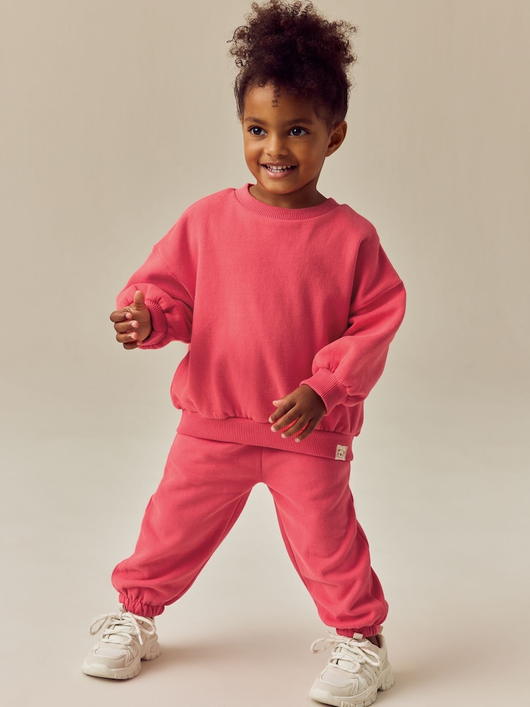 Rose corail - Sweat Joggers (3 mois-7 ans) - Image 3 of 4