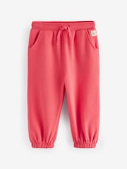 Coral Red Cuffed Sweat Joggers (3mths-7yrs) - Image 5 of 7