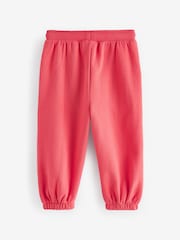 Coral Red Cuffed Sweat Joggers (3mths-7yrs) - Image 6 of 7