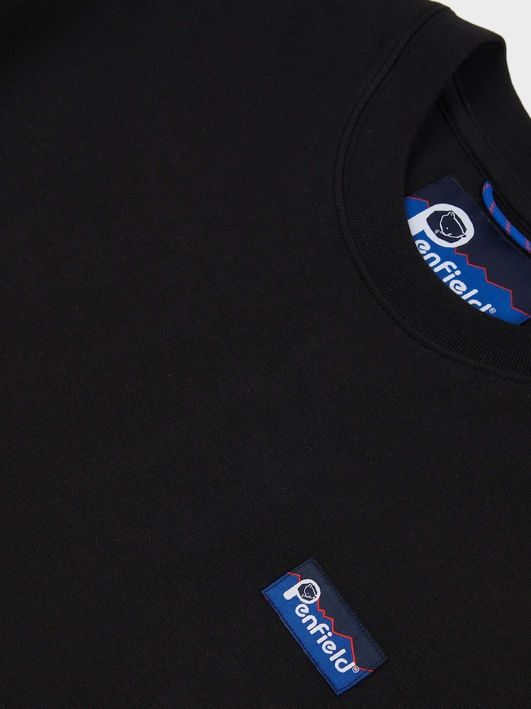 Schwarz - Penfield Mens Relaxed Fit Original Logo 100% Cotton T-Shirt - Bild 6 von 6