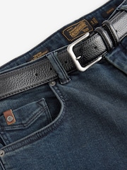 Dark Blue Slim Fit Signature Belted Jeans - Image 8 of 11