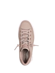 Skechers Beige Canvas Arch Fit Arcade Womens Trainers - Image 4 of 5