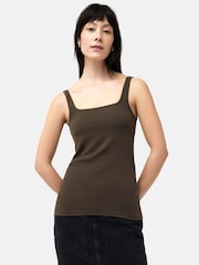 Jigsaw Brown Square Neck Layering Tank - Image 1 of 6