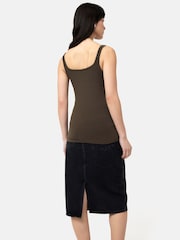 Jigsaw Brown Square Neck Layering Tank - Image 5 of 6