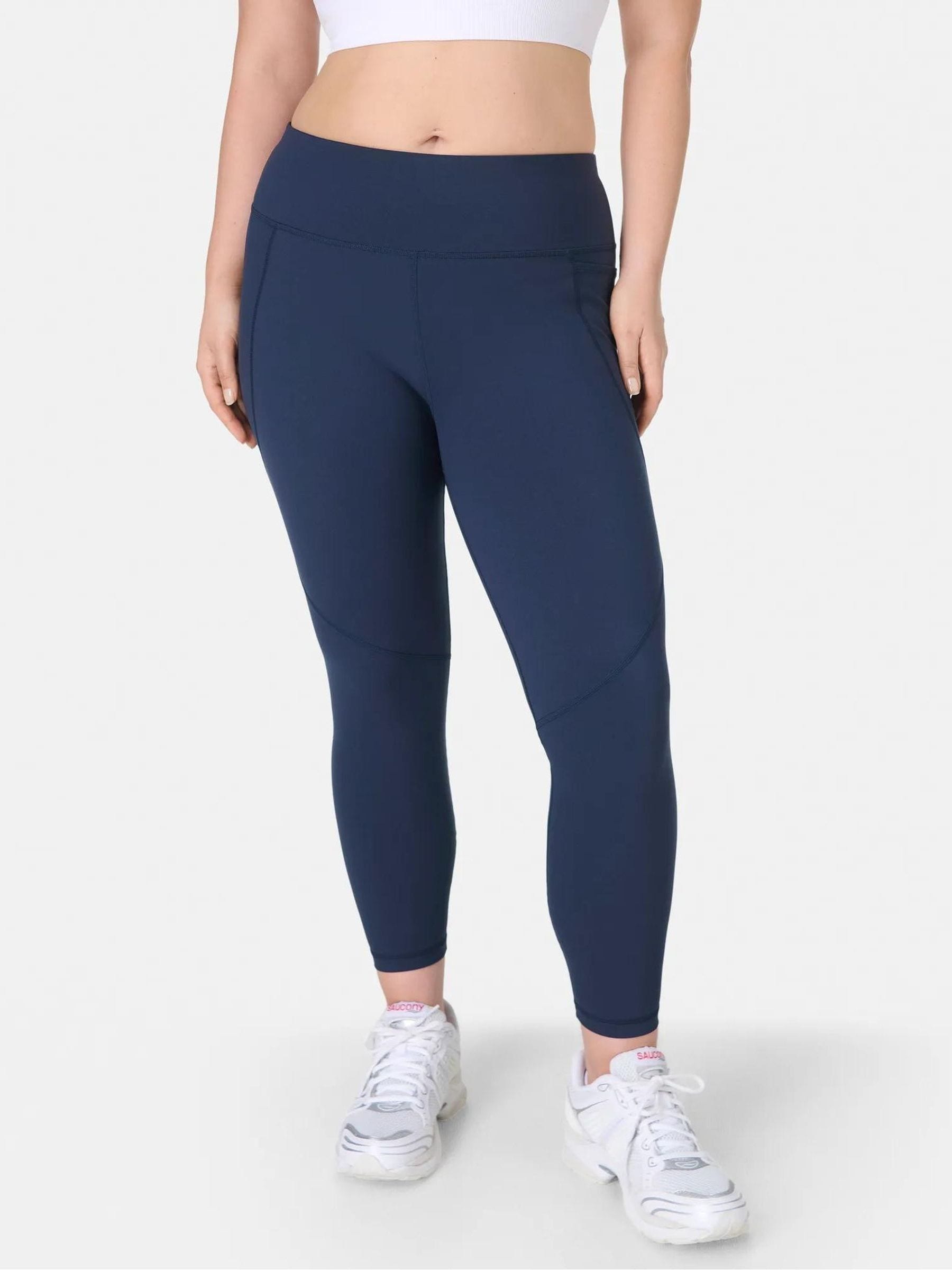 Buy Sweaty Betty Navy Blue 7/8 Length Power Workout Leggings from