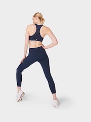 Sweaty Betty Navy Blue 7/8 Length Power Workout Leggings - Image 4 of 11