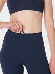 Sweaty Betty Navy Blue 7/8 Length Power Workout Leggings - Image 5 of 11