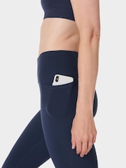 Sweaty Betty Navy Blue 7/8 Length Power Workout Leggings - Image 6 of 11