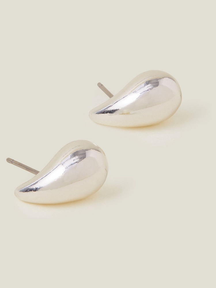 Accessorize Sterling Silver Plated Teardrop Earrings - Image 1 of 3