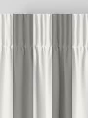 Laura Ashley Steel Grey Lille Stripe Made to Measure 100% Cotton Curtains - Image 6 of 9