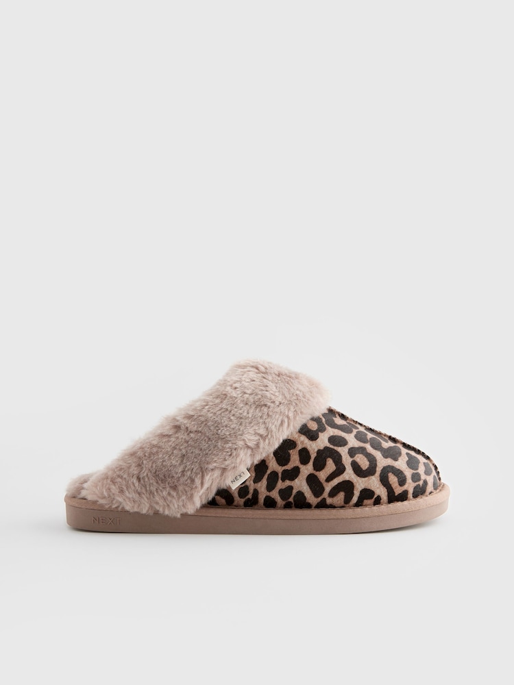 Animal Pony Hair Mule Slippers - Image 4 of 8