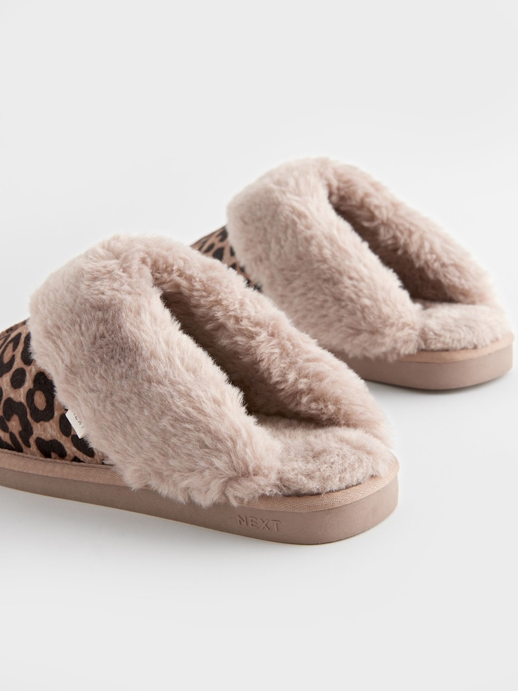 Animal Pony Hair Mule Slippers - Image 7 of 8