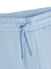 BOSS Light Blue Regular Fit Cotton Terry Jersey Shorts - Image 9 of 9