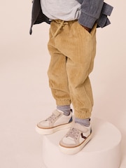 Blue/Tan Brown Jersey Corduroy Shirt and Joggers Set (3mths-7yrs) - Image 4 of 10