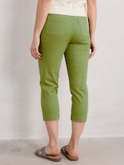 Seasalt Cornwall Green Albert Quay Crops Trousers - Image 2 of 5