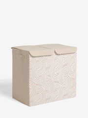 Natural Geo Tufted Sorter Laundry Basket - Image 4 of 4