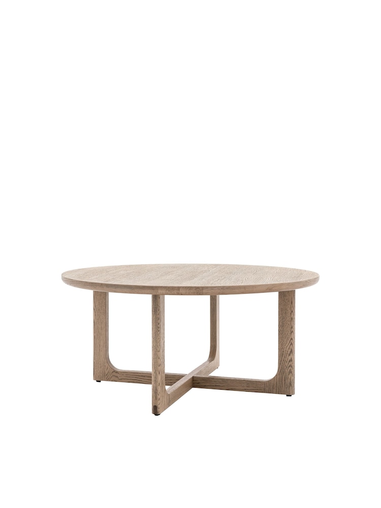 Gallery Home Brown Neston Round Coffee Table - Image 4 of 4 Gallery Home Brown Neston Round Coffee Table - Image 4 of 4