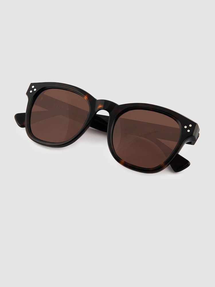 Curry and Paxton Rounded Acetate Sunglasses - Image 4 of 4