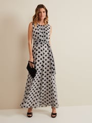 Phase Eight Black Print Petite Janine Jumpsuit - Image 1 of 7