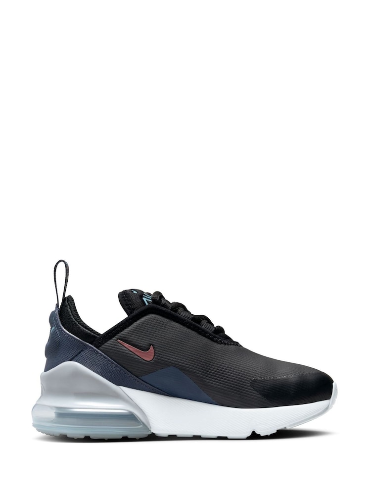 Nike Black/White Youth Air Max 270 Trainers - Image 1 of 8