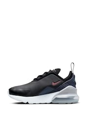 Nike Black/White Youth Air Max 270 Trainers - Image 2 of 8