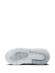 Nike Black/White Youth Air Max 270 Trainers - Image 6 of 8