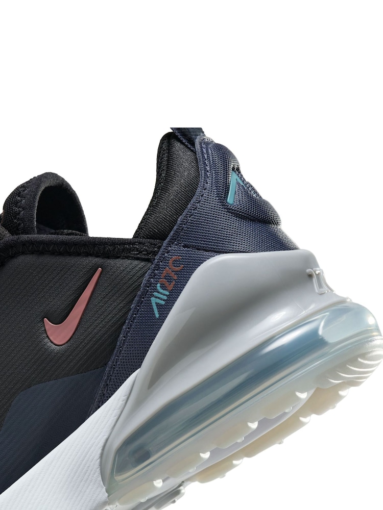 Nike Black/White Youth Air Max 270 Trainers - Image 8 of 8