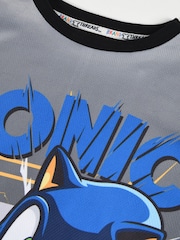 Brand Threads Blue Boys Sonic The Hedgehog 100% Cotton Pyjama Set - Image 4 of 4