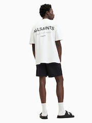 AllSaints Underground Black Swim Shorts - Image 3 of 10